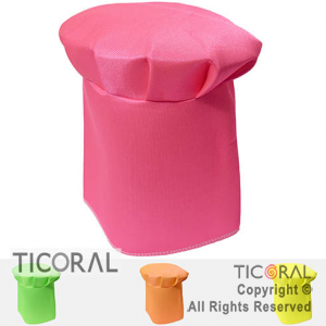 SOMBRERO COCINERO ALTO JERSEY FLUO A. COLORES SURTIDOS x 1